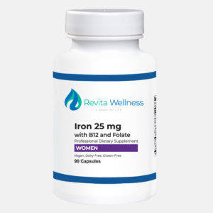 Iron 25 mg with B12 and Folate (90 Capsules)
